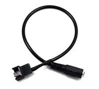 DC 5,5 * 2,1 Mm Hembra 1 a 1 2 3 4 12V 4Pin PWM Adaptador de Ventilador Cable Conector de Fuente de alimentación (Color : 1 to 1)