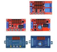 DC 5V 12V 24V 10A Módulo de relé retardo tiempo ajustable 32 modos LED Digital Timming Trigger Timer Control Switch Pulse Cycle 1Pcs(12v With Rotary)