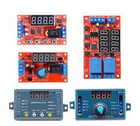 DC 5V 12V 24V 10A Relé de retardo de tiempo ajustable LED Temporizador Digital Control de interruptor de disparo 1 Uds(1PCS,24V With Rotary)