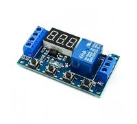 DC 5V 12V 24V luz LED relé de retardo de tiempo Digital disparador ciclo temporizador interruptor placa de circuito módulo de Control de sincronización DIY(1 Pcs,Micro Relay)