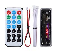 DC 5V / 12V Bluetooth 5.0 Tarjeta de decodificación de Audio Módulo de Audio USB AUX SD Radio FM Sin pérdida de MP3 / WMA/WAV/FLAC/Ape Módulo de Tarjeta de decodificación, Pantalla (Negro)