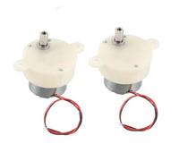 DC 6V 5 100RPM Motor reductor de engranajes de velocidad lenta de alto par rotativo de desaceleración de velocidad para luz de escenario, 2 unidades (5 RPM)