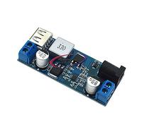 DC 6V 9V 12V 24V a DC 5V 5A Buck Converter Module, 9-36V Paso abajo a USB 5V Transformador Dual Salida Regulador de Voltaje Junta