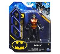 DC Batman 2022 Robin (traje rojo metálico) Figura de acción de 4 pulgadas por Spin Master