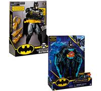 DC Batman - Figura Batman Bat Tech 30 CM EDICIÓN Deluxe Comics - Muñeco Batman 30 cm Articulado con Alas Extensibles, 2 Accesorios y + 20 Sonidos - 6055944 - Batman Juguete Niños 4 años +