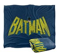 DC Classic Batman Logo Officially Licensed Silky Touch Super Soft Throw Blanket 152 x 127 cm