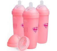 DC Comic - Herobility Double Anti-Colic Baby Bottles - 3-pack (Supergirl, 12 fl oz/340ml)