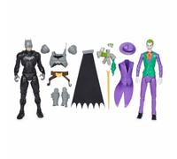 DC Comics, Batman Adventures: Conjunto de Figuras de Acción Batman vs The Joker, 2 Figuras, 12 Accesorios de Armadura, Juguete de Superhéroes para Niños y Niñas de 30 cm