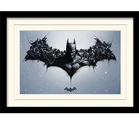 DC Comics Batman Arkham Origins (Logotipo) 30 x 40 cm montado y Enmarcado, 16 x 12 Inches