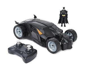 DC Comics, Batman Batmobile - Coche de Control Remoto, fácil de Conducir, Compatible con Figuras de Batman, Juguetes para niños y niñas de 4 años en adelante