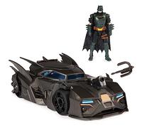 BATMAN - DC COMICS - BATMOVIL Y FIGURA BATMAN 10 CM + 3 FIGURAS DE PAPEL VILLANOS - Superheroes Juguetes - 6067473 - Juguetes Niños 4 Años +