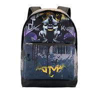 DC Comics Batman Dark Night-Mochila HS FAN, Gris, 30 x 43 cm, Capacidad 22 L