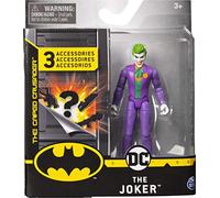 DC Comics Batman - Figura de acción The Joker de 4 Pulgadas con 3 Accesorios misteriosos, Mission 1