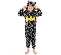 DC Comics Batman Onesie Pijamas Boys Kids Dark Knight Black PJS