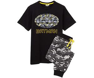 DC Comics Batman Pajamas Camo Mens Pista Corte O Larga PJS