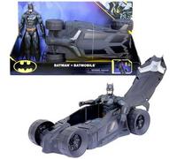 DC Comics - Pack Figura Batman Y BATMÓVIL - Figura de Acción de 30 cm y Coche Batman - Superheroes Juguetes - 6064628 - Juguetes Niños 3 Años +