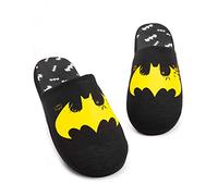 DC Comics Batman Slippers Mens Dark Knight Logo Amarillo Logo Zapatos