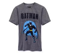DC Comics Batman T-Shirt Mens Adultos Superhéroe película Charcoal Top
