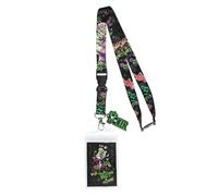 DC Comics Batman The Joker Clown Prince of Crime - Cordón para identificación con dije de goma y cierre de langosta