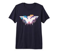 DC Comics Batman V Superman Wonder Woman Watercolour Logo 1 Camiseta Premium