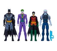 DC Comics, Batman y Robin vs. The Joker y Mr. Freeze, Figuras de acción de 12 Pulgadas, Juguetes para niños y niñas a Partir de 3 años