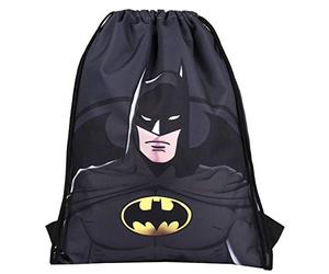 DC Comics - Bolsa de Batman con cordón para niños, mochila escolar para niños, regalo oficial para niños