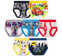 DC Comics Calzoncillos exclusivos Batwheels para niños, 100 % algodón con Batmobile, Redbird y Battruck, 2/3t y 4t, Paquete de 7 ruedas de murciélago, 2-3 años