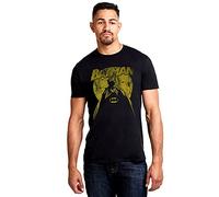 DC Comics Camiseta de Batman Nightfall Hombre, Negra, Talla XXL del Reino Unido