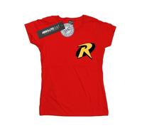 DC Comics Camiseta de Batman y Robin Logotipo de Algodón para Mujer (BI48457)