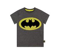 DC Comics Camiseta de Manga Corta para niños Batman Gris 10-11 Años