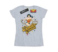 DC Comics - Camiseta de Wonder Woman Estrellas de Algodón para Mujer