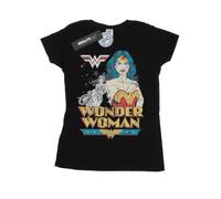 DC Comics - Camiseta de Wonder Woman Pose de Algodón para Mujer