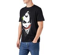 DC COMICS Camiseta Manga Corta Joker Big Face Negro XL
