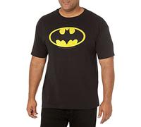 DC Comics Camiseta Negra con Logotipo básico de Batman para Hombre, Negro -, XX-Large