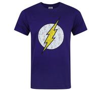 DC Comics Camiseta original de Flash estilo desgastado para hombre (NS4088)