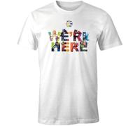 dc comics - Camiseta para Hombre, Blanco, XXL