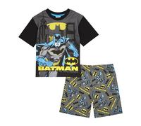 DC Comics Conjunto de pijama de Batman para niños, regalos oficiales de Batman, Negro, 2-3 años
