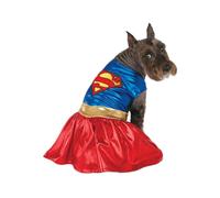 DC Comics - Disfraz para Mascota, Supergirl, XL, Cuello a Cola de 28 Pulgadas, Pecho 27 Pulgadas