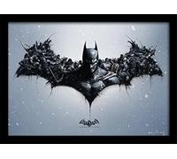 DC Comics FP11087P-PL Batman Arkham Origins - Póster enmarcado (30 x 40 cm, 40,6 x 30,5 cm), diseño de logotipo de Batman