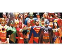 SD Toys Póster de cristal Justice League 60x30 cm DC Universe Merchandising oficial Multicolor