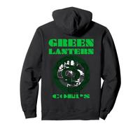 DC Comics Green Lantern Corps 70s Pop Art Graffiti Ring Goteo Sudadera con Capucha