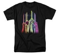 DC COMICS - GREEN LANTERN - RAINBOW CORPS - Camiseta Unisex Para Adultos - Negra