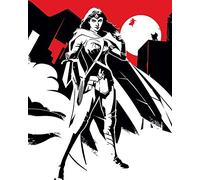 DC Comics Impresión sobre Lienzo Wonder Woman Noir de 40 x 50 cm, poliéster, Multicolor, 40x50x3.2 cm