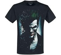DC Comics M101-T-Shirts Camiseta, Black, L para Hombre