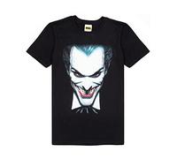 DC Comics Joker T-Shirt Mens Payaso Cara de Manga Corta Top Negro XXL