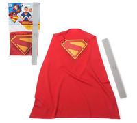 DC Comics, Juego de capa de poder de Superman, disfraz de Halloween de superhéroes para niños con placa icónica en el pecho, disfraz y juego de rol para niños a partir de 4 años