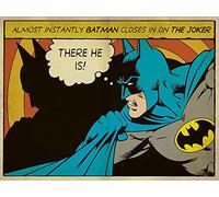 DC Comics - Lienzo (60 x 80 cm Batman - There He Is. - Lienzo Decorativo