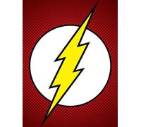 DC Comics - Lienzo (60 x 80 cm el Flash símbolo impresión de Lienzo
