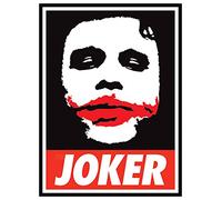 DC Comics Lienzo Impreso Obey The Joker, Algodón, Multicolor, 1.8x60x80 cm