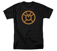 DC COMICS - LINTERNA VERDE - EMBLEMA NARANJA - CAMISETA UNISEX ADULTO - NEGRA